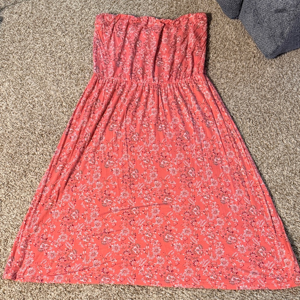 Simply Styled Coral Floral Dress